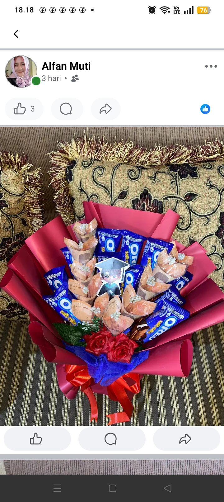 Buket bunga snack